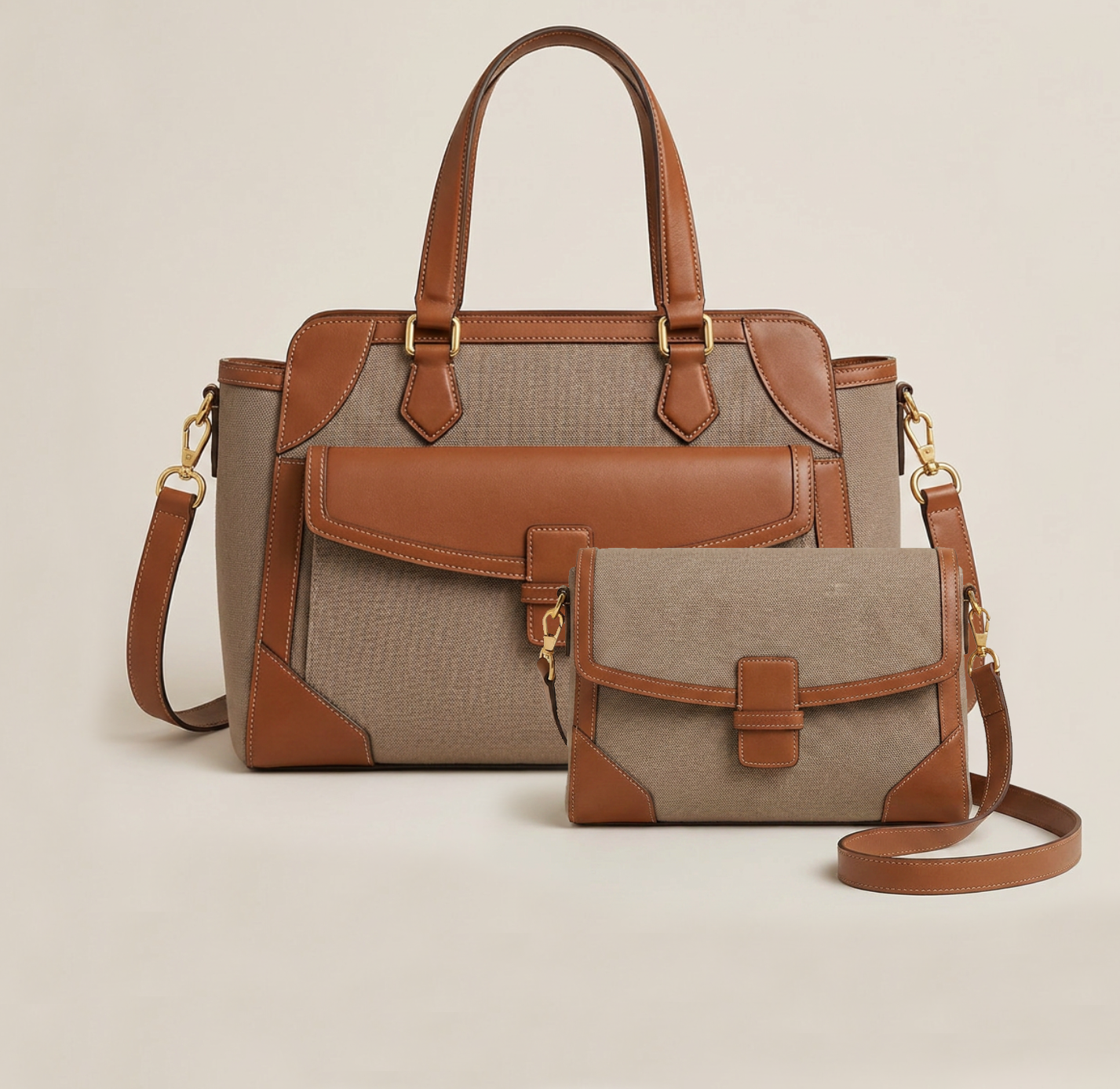 Vegan Leather Shopper Detail